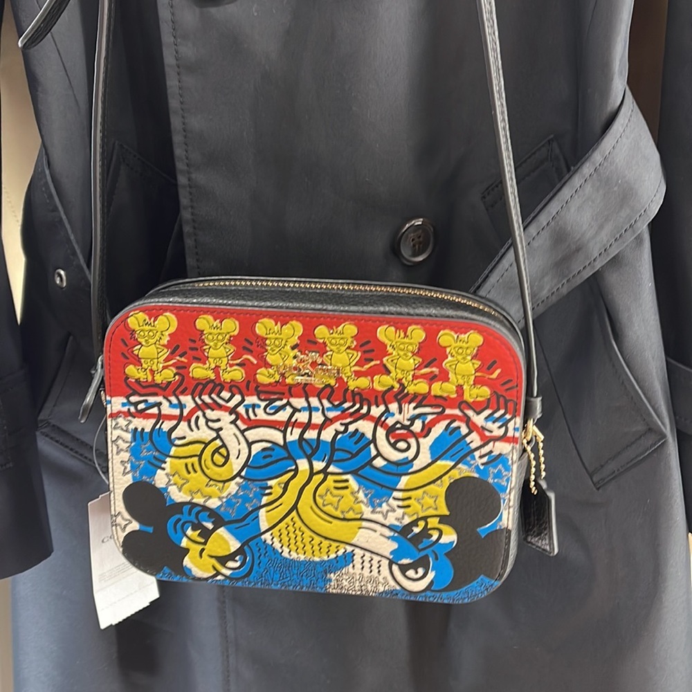 Coach Disney Mickey Mouse X Keith Haring Mini Camera Bag
Gold/Chalk Black Multi - Picture 7 of 16